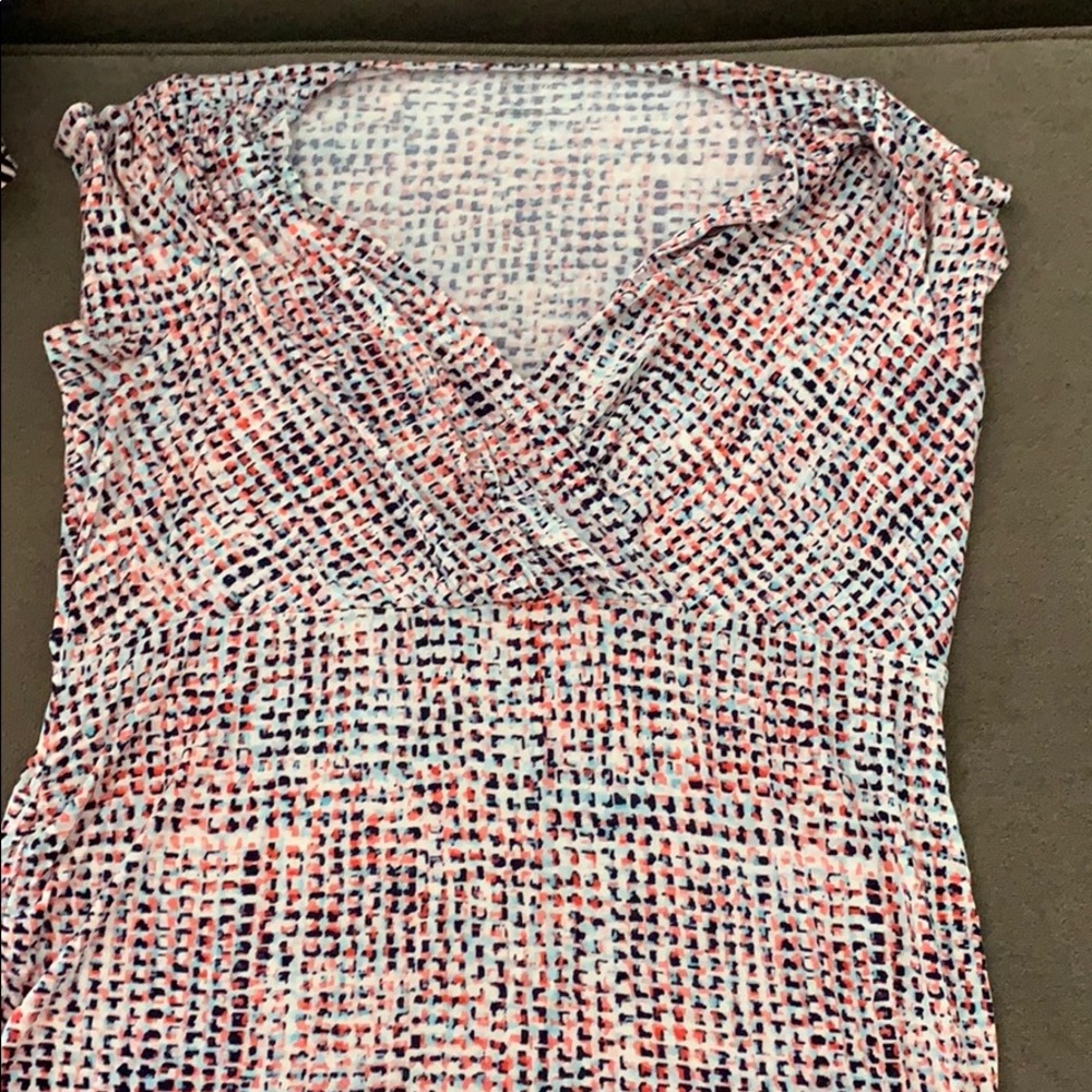 Maternity multi colored v neck
